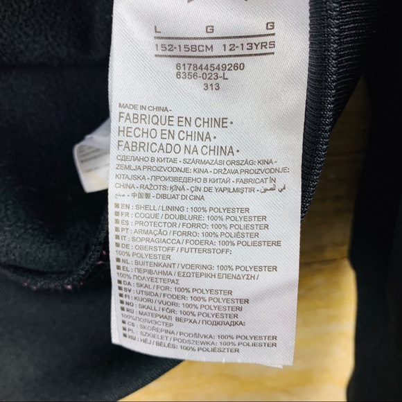 Nike Pullover Hoodie Black Neon Multicolor Large - Picture 4 of 5